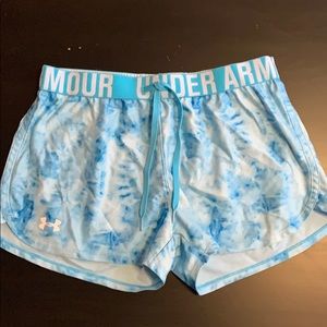 Blue UA shorts